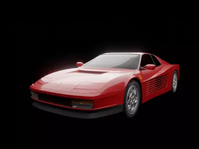 Ferrari  testarossa 3D model