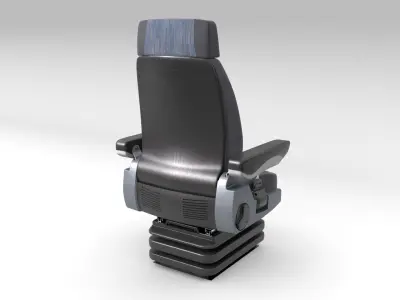 General Truck and Bus Driver Seat 3D model