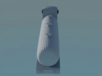 Truck with fuel tank 3D print model