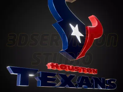 Houston Texans logo - Cinematic - 3D print 3D model