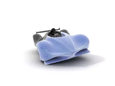 Sleek Carbon Racer model pack Low-poly 3D model