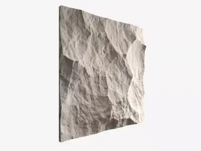 475-RockPanel piece of rock on wall 3D model