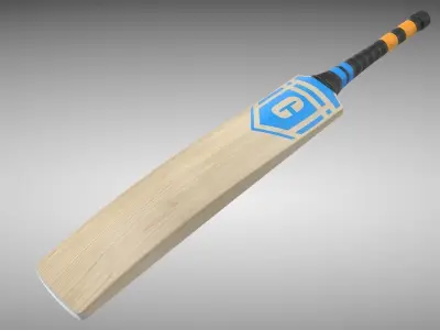 Cricket Bat Low-poly 3D model