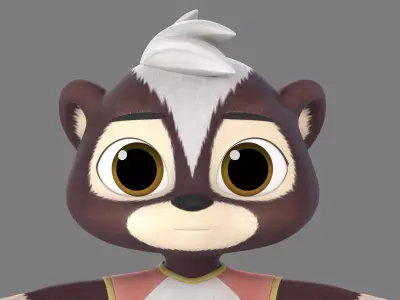 skunk 3D model