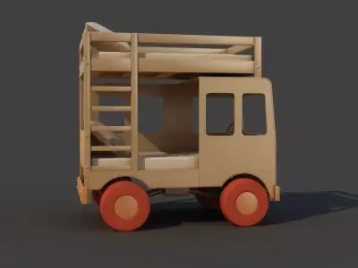 Two Tier Car Bed 3D model