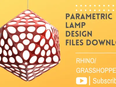 Parametric Lamp Design Grasshopper Rhino 3d Files Download 3D model