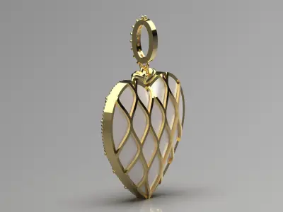 heart jewelry pendant jp0236 3D print model