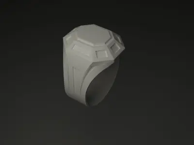 A ring designed in Rhino inspired from Asgard  3D print model