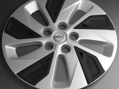 Nissan Altima 2021 hubcaps 3d model 3d model Low-poly 3D model