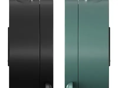 Analogical Clock - 3 Colors Low-poly 3D model