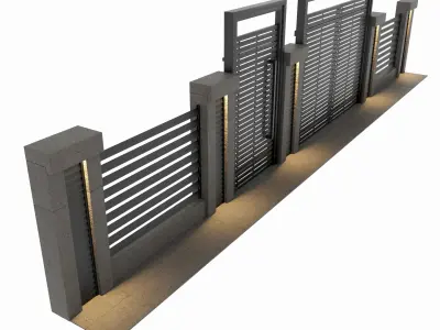 Fence 02 3D model