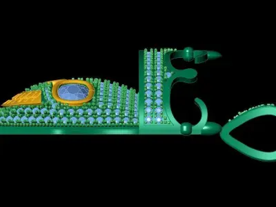 Crown of Smiles Charm 3D print model