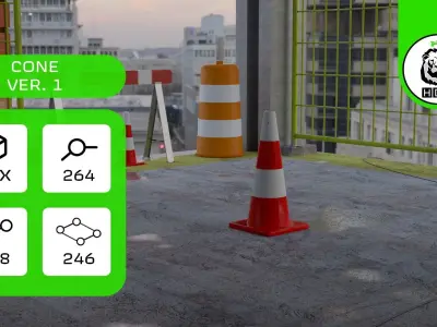 Construction Model Pack Low-poly 3D model