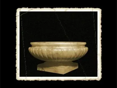 Large Fluted Planter Free 3D model