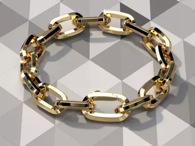 Brutal Chain Bracelet 3D print model