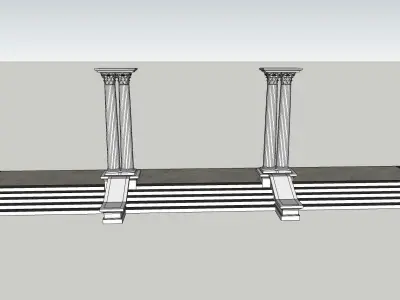 classical columns 3d sketchup model 3D model