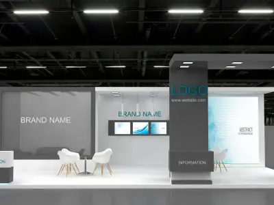 Exhibition Booth 3D model 3D model