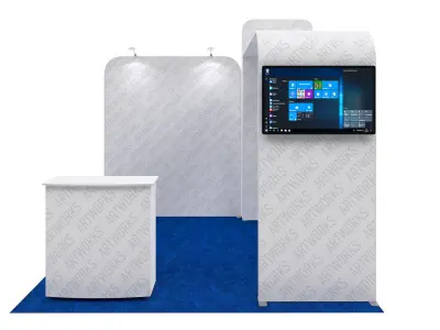 Exhibition booth 10x10ft 3DM016 3D model