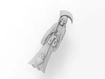 santa muerte  3D print model