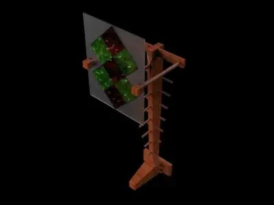 Decorated Lamp Free 3D model