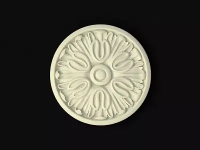 rosette decorative medallion 3D model purchase