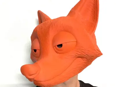 Zootopia 2 - Nick Wilde Red Fox Head Wearable 3D print model