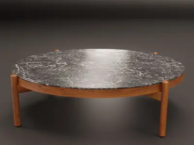 Coffee Table No2 Low-poly 3D model