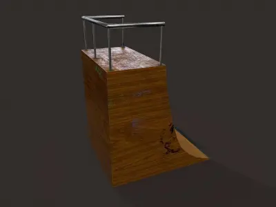 Skate ramp13 Low-poly 3D model