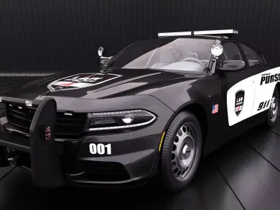  Police Car 3D 3D model