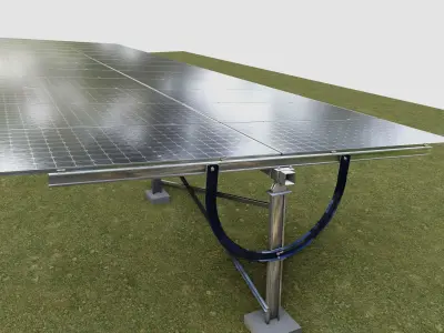 Manual Tracker Solar Energy Structure Type-1 3D model