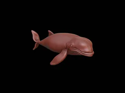 Whale Animal Sculpture 3D print model buy