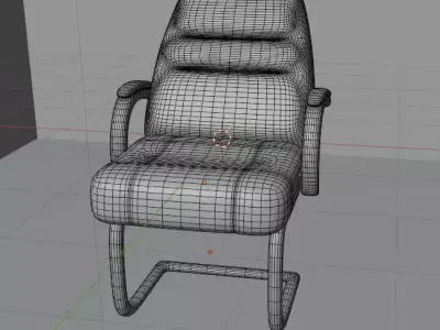 Modern Leather Office Chair 3D Model Free 3D model