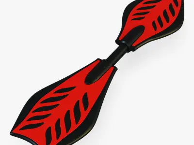 Razor RipStik Classic red v 1 Low-poly 3D model