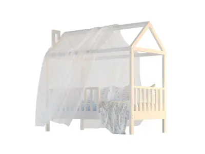 Children is Bed House 01 3D Model Collection