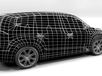 CHEVROLET ORLANDO 2012 LOWPOLY Low-poly 3D model