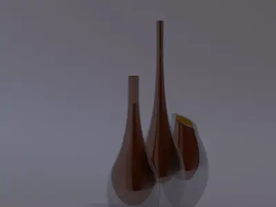 Drop Vases 3D model