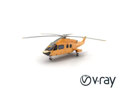 DesertFox Transport Helicopter model pack Low-poly 3D model