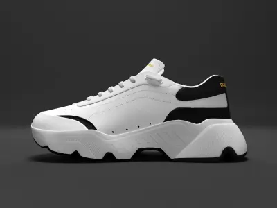 Shoes Low Poly Model Low-poly 3D model