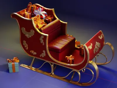 sleigh 3D model