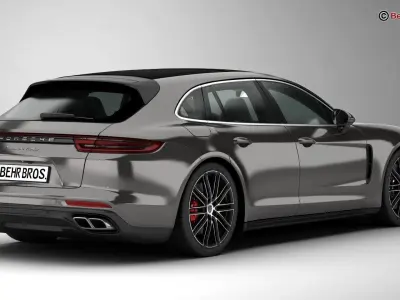 Porsche Panamera Sport Turismo Turbo 2018 3D model