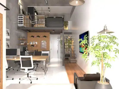 duplex apartment 3D model