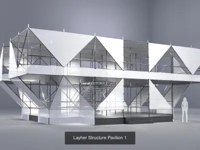 Layher Structure Pavilions - 10 Pack 3D Model Collection