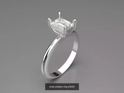 This five piece set is a specialty Solitaire Ring Collection 3D Model Pack