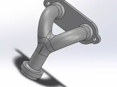 Exhaust Manifold 3D model 3D model purchase