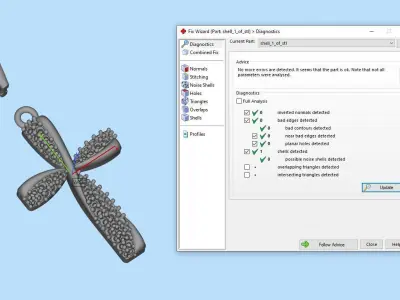 Pendant Cross 3D print model