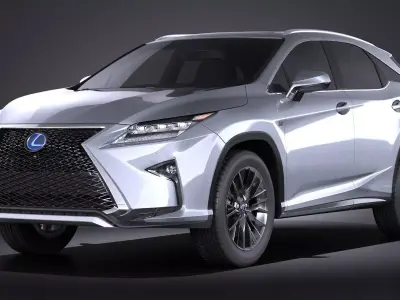 Lexus RX 450h 2016 f-type 3D model