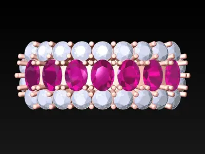 Diamond Ring - Womens Rings - N3402 3D print model