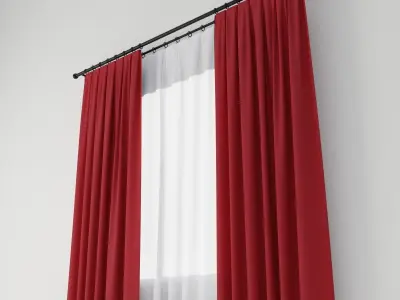 Curtains 02 collection 1 3D model