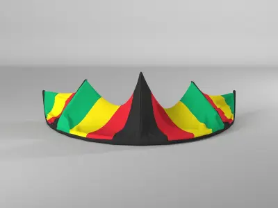 Inflatable Kite for water extreme sport 3D model