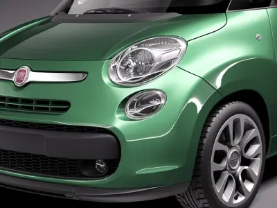 Fiat 500L Living 2014 3D model